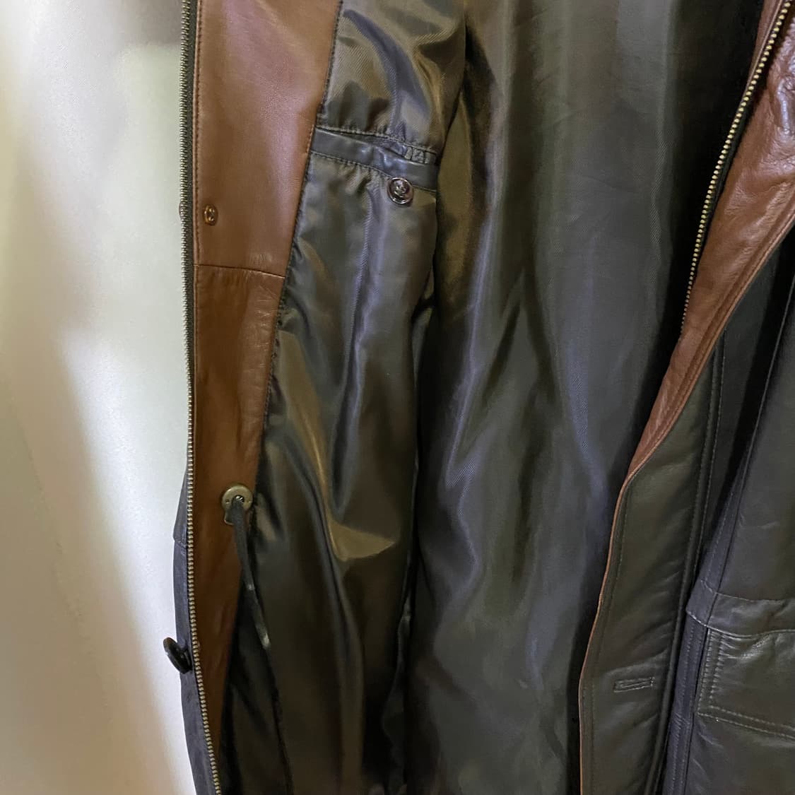 Vintage leather parka 상품이미지4