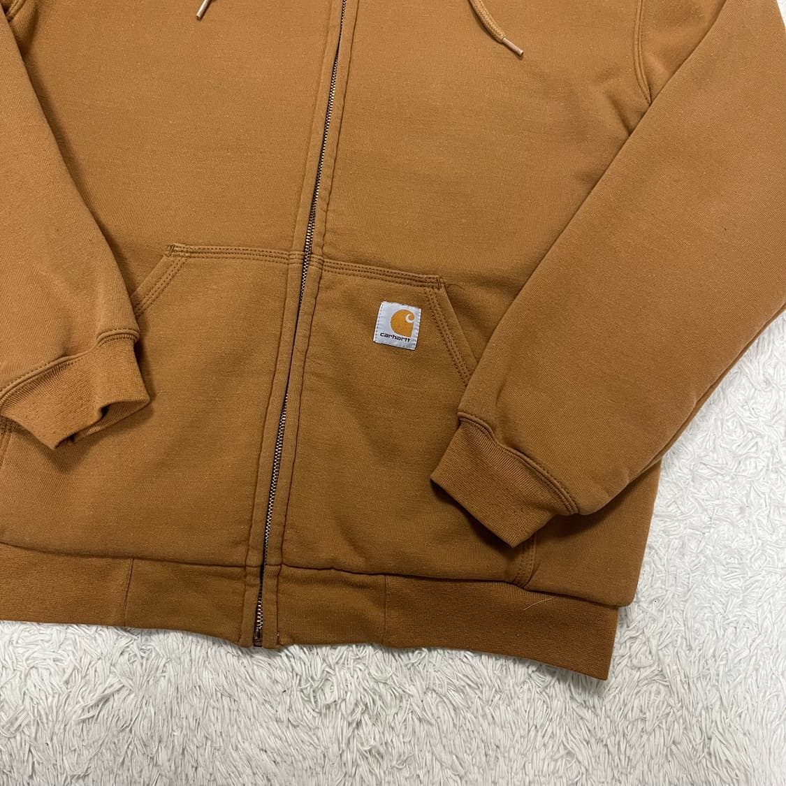 Carhartt camel thermal zip-up hoodie 상품이미지5