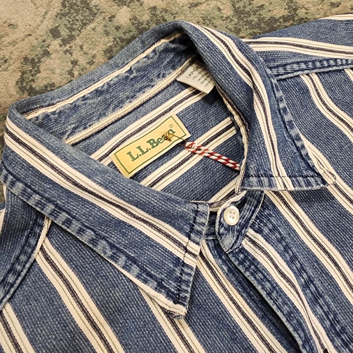 90s 제작 USA L.L.BEAN 데닝셔츠 상품이미지1