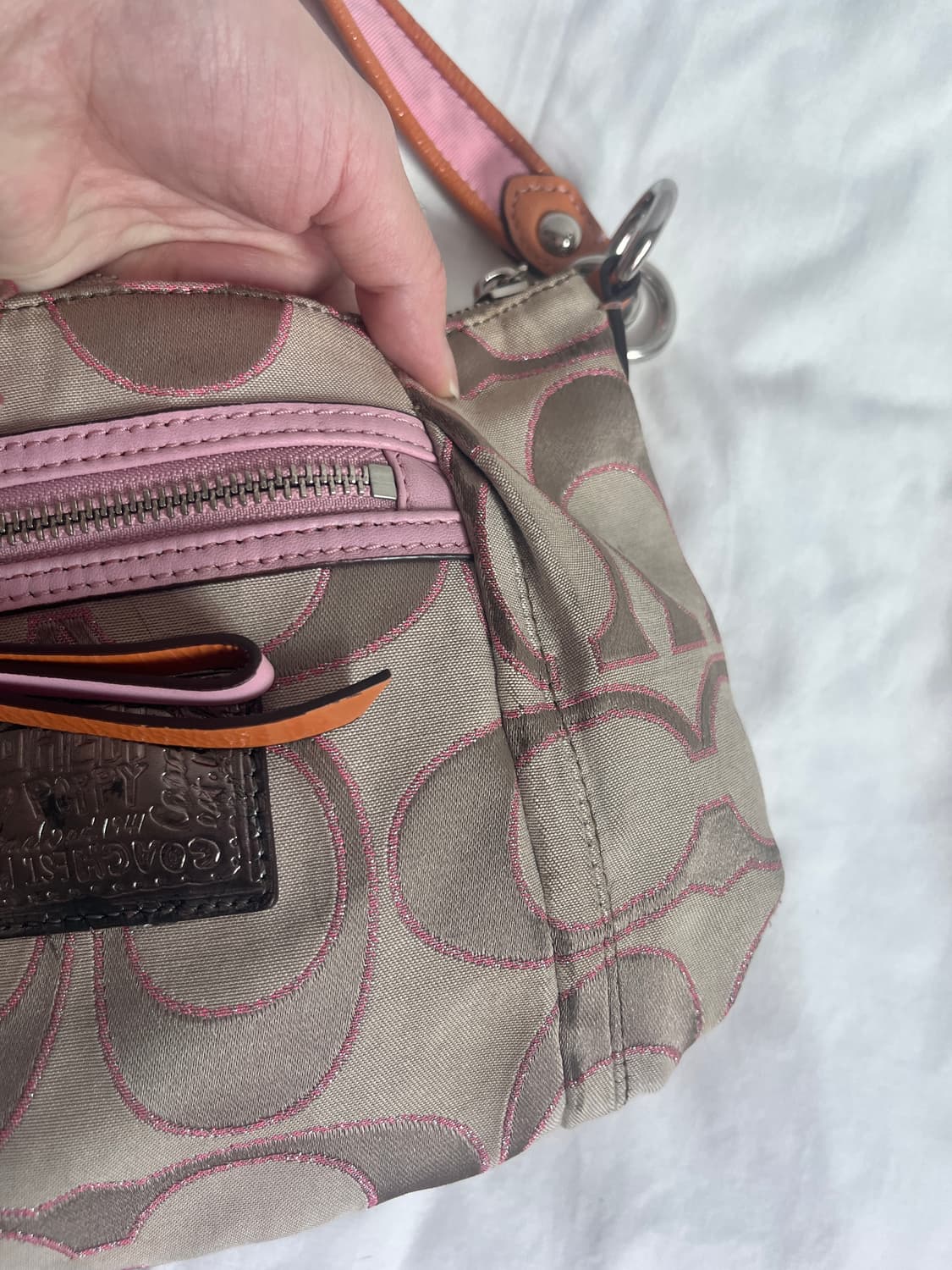 coach pink stitch bag 상품이미지9