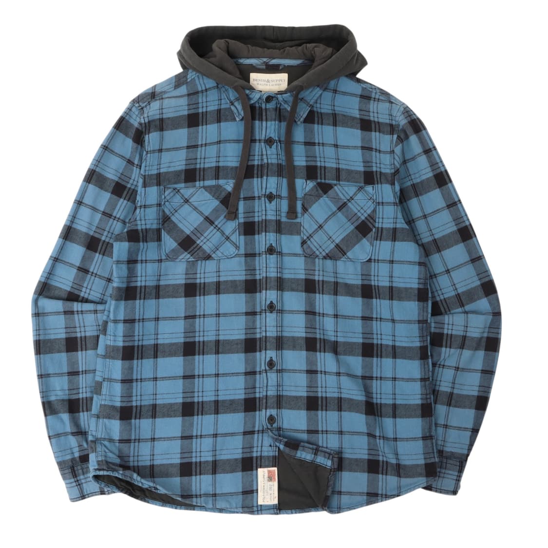 데님앤서플라이 후디드 플란넬 체크 셔츠 상품이미지1