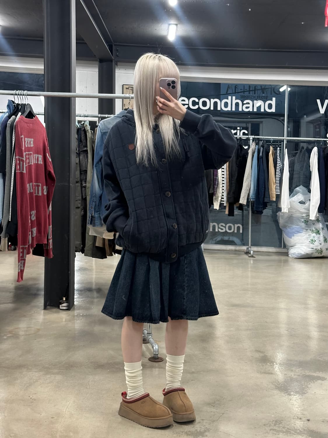 디젤 퀄팅 후드 자켓 상품이미지2