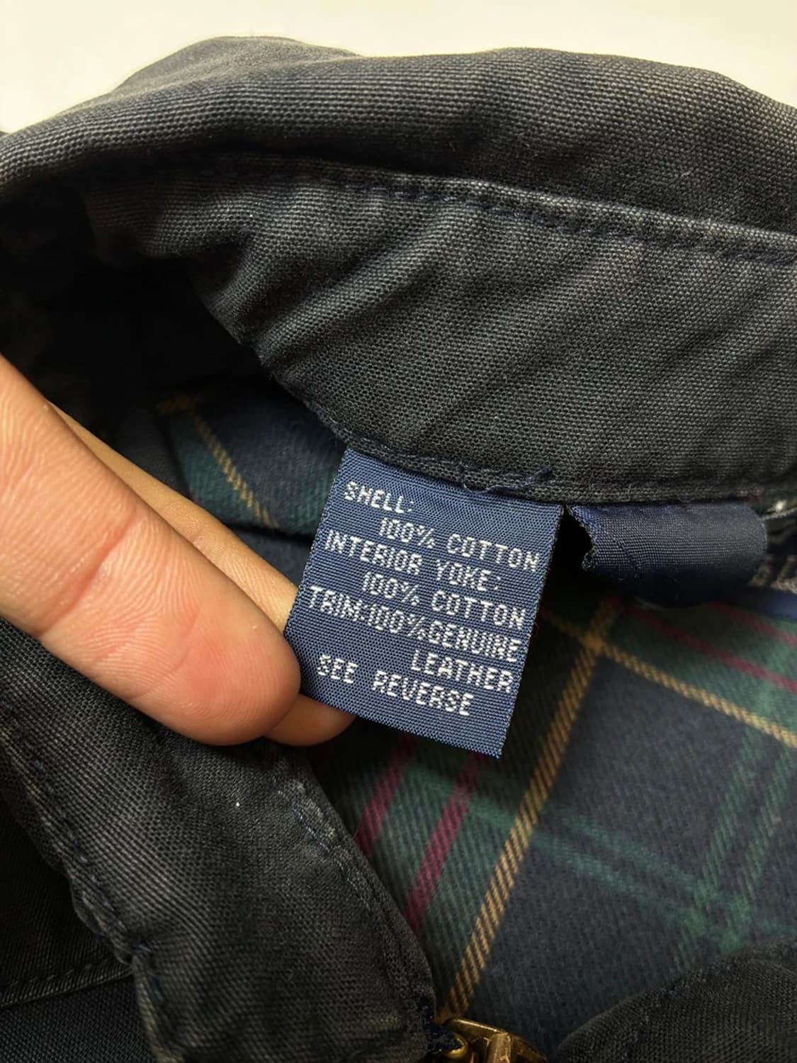 폴로 랄프로렌 90's 베이포드 스윙톱 가죽 배색 자켓 PN8404 상품이미지7