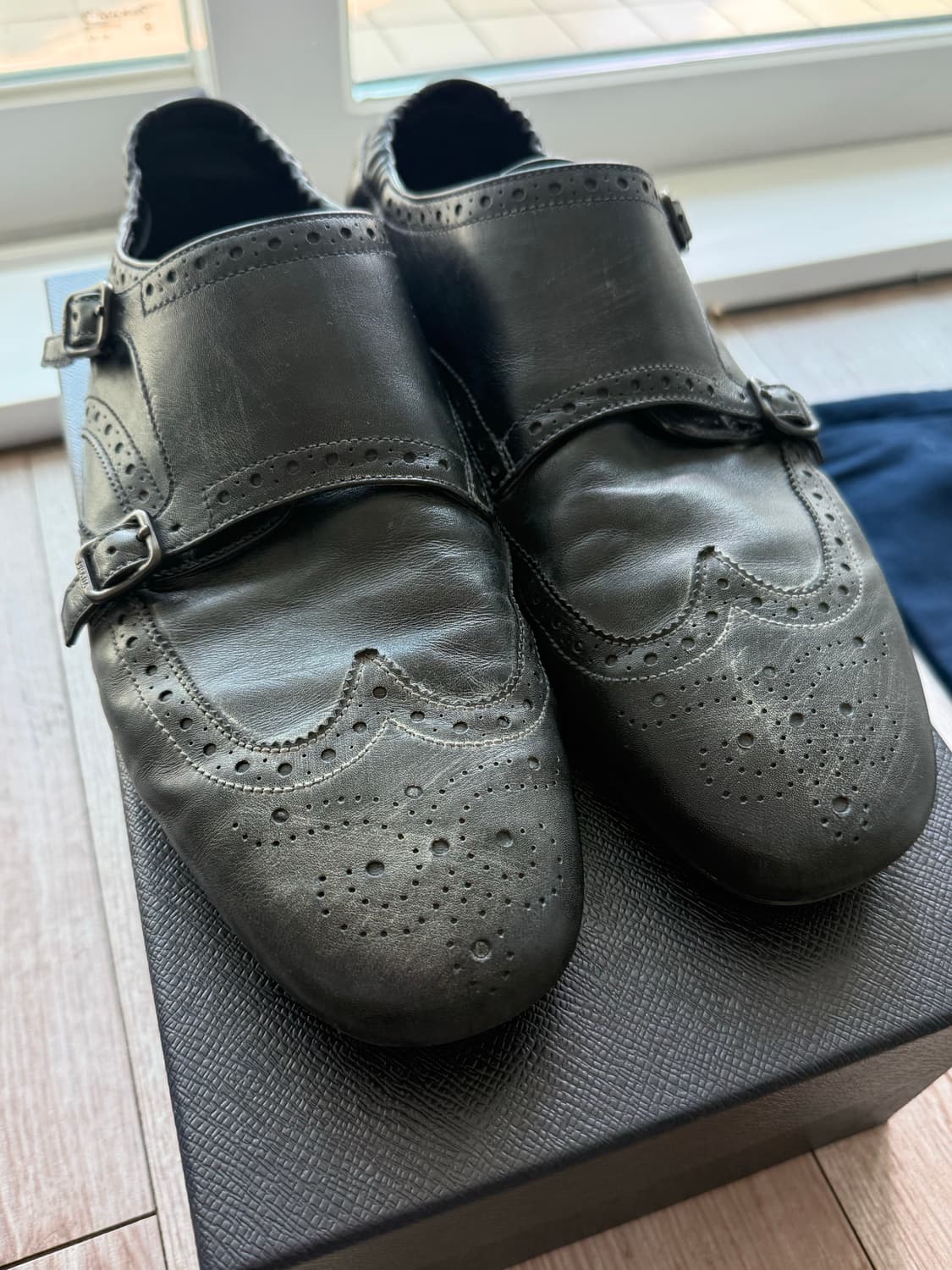 [uk9] 프라다 더블몽크 블랙 상품이미지2