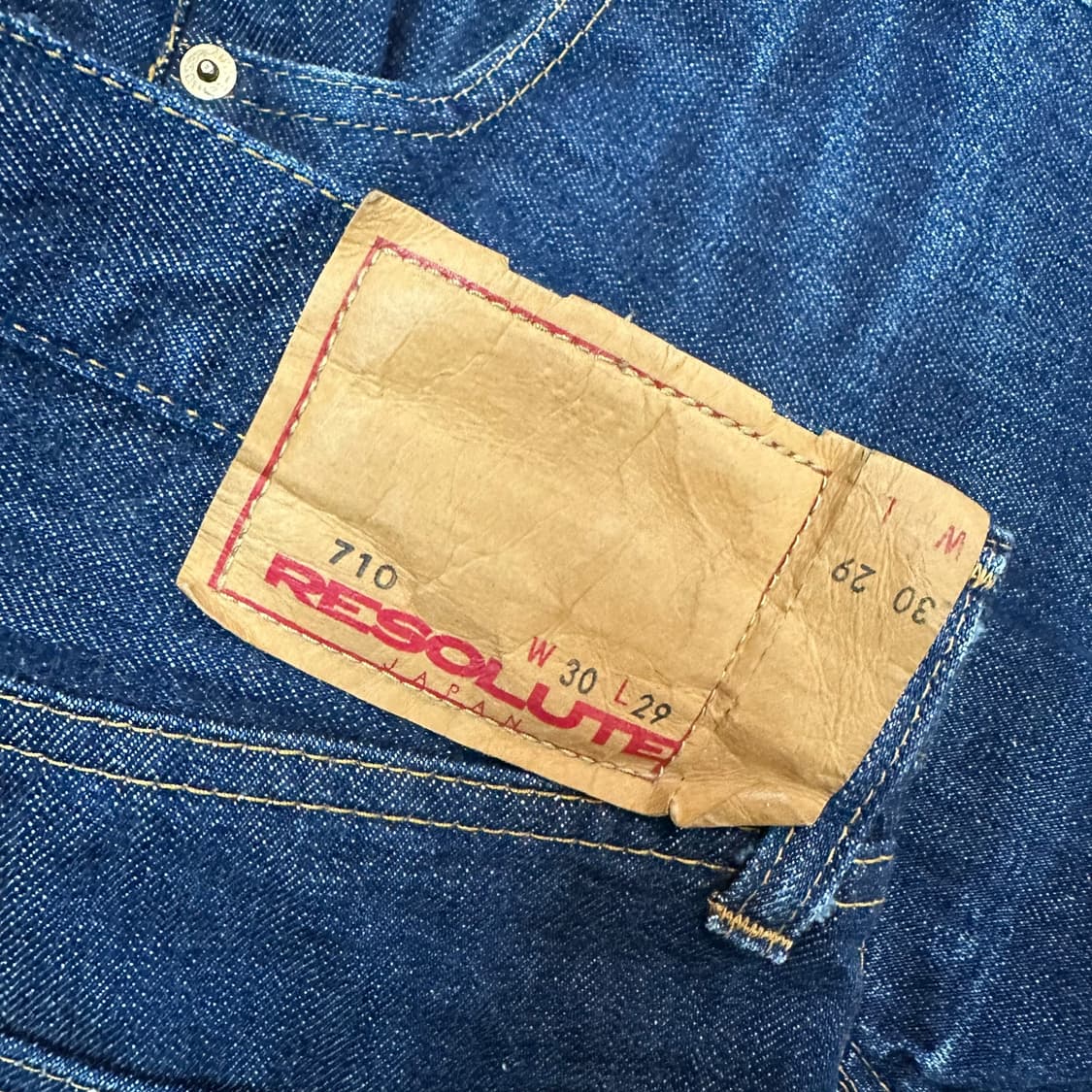 레졸루트 710 셀비지 데님 팬츠 상품이미지6