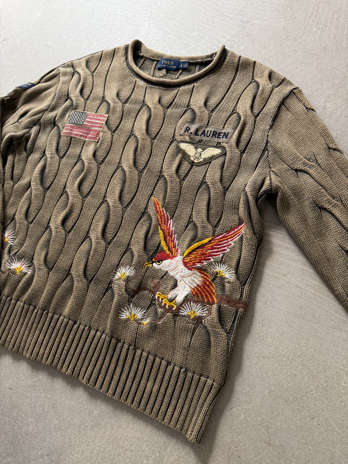 Polo Ralph Lauren Embroidered Cable Knit 상품이미지4
