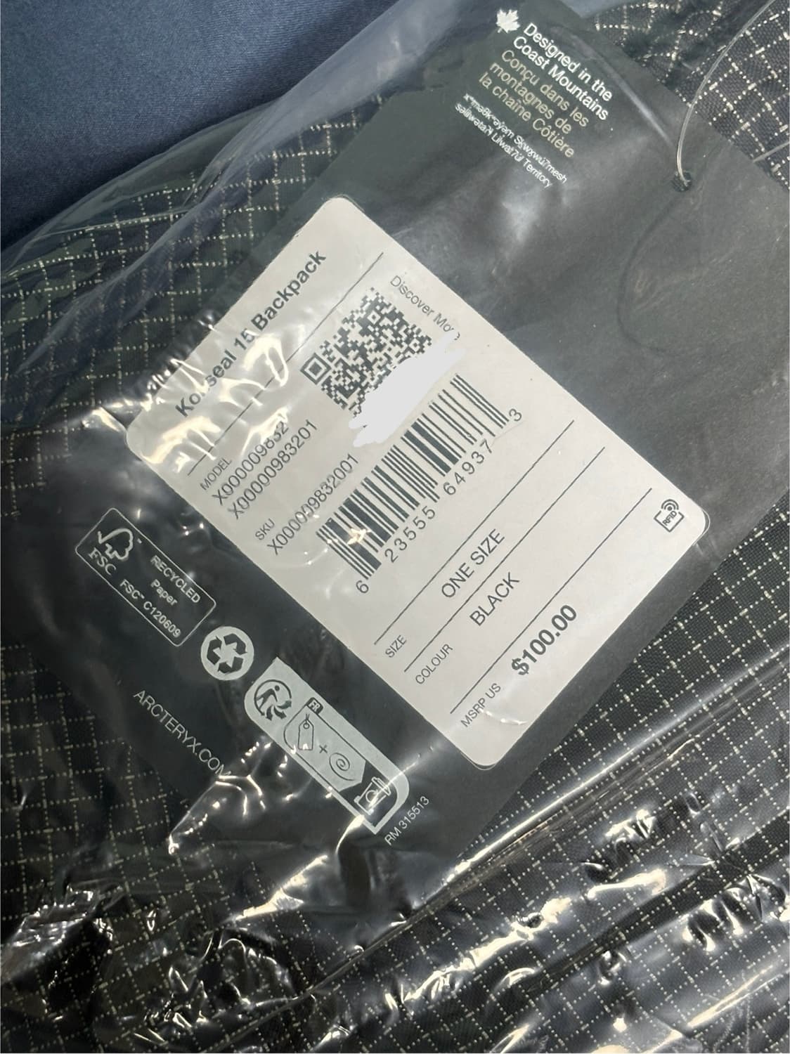 아크테릭스 컨실15 블랙 미개봉 상품이미지4