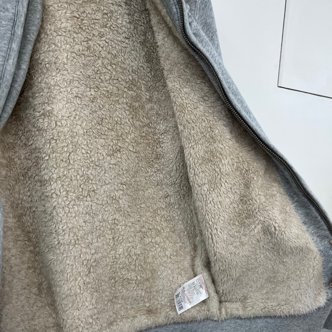 디키즈 보아털 안감 그레이 후드집업 상품이미지6