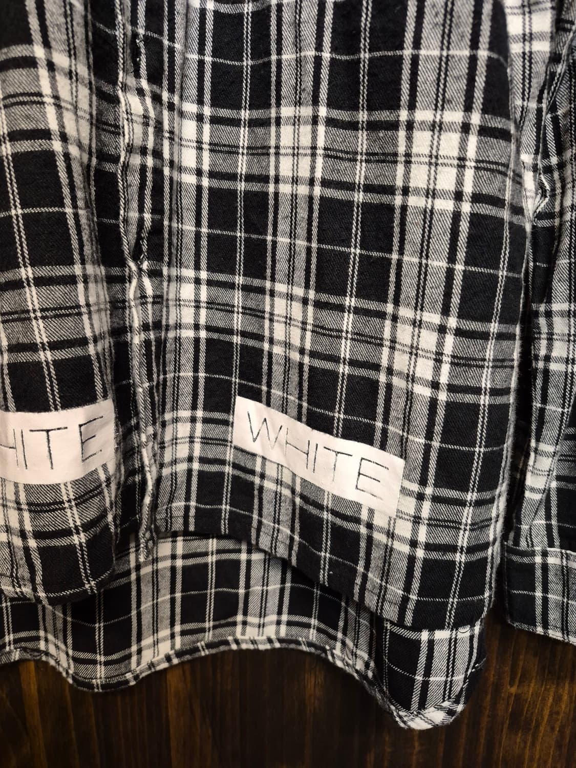 OFF WHITE CHECK SHIRT  상품이미지4