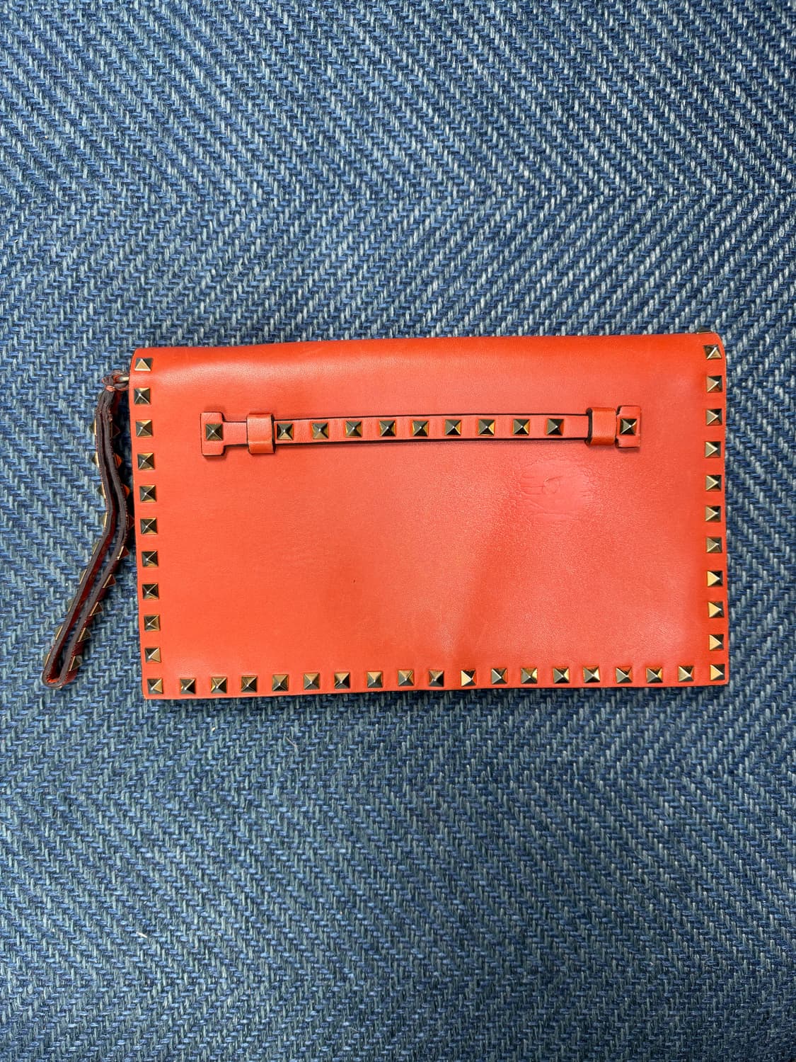 [정품] 발렌티노 가라바니 락스터드 클러치백 (오렌지 레더) 상품이미지2