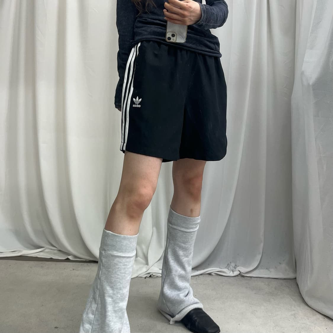 Adidas black firebird shorts 상품이미지1