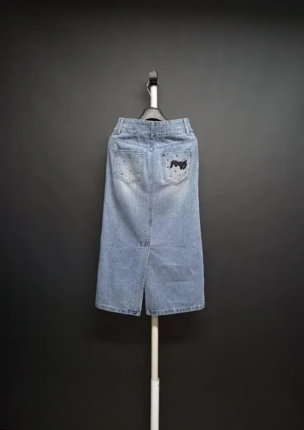 TIME 타임 워시드 데님 롱 스커트 33.44 상품이미지2