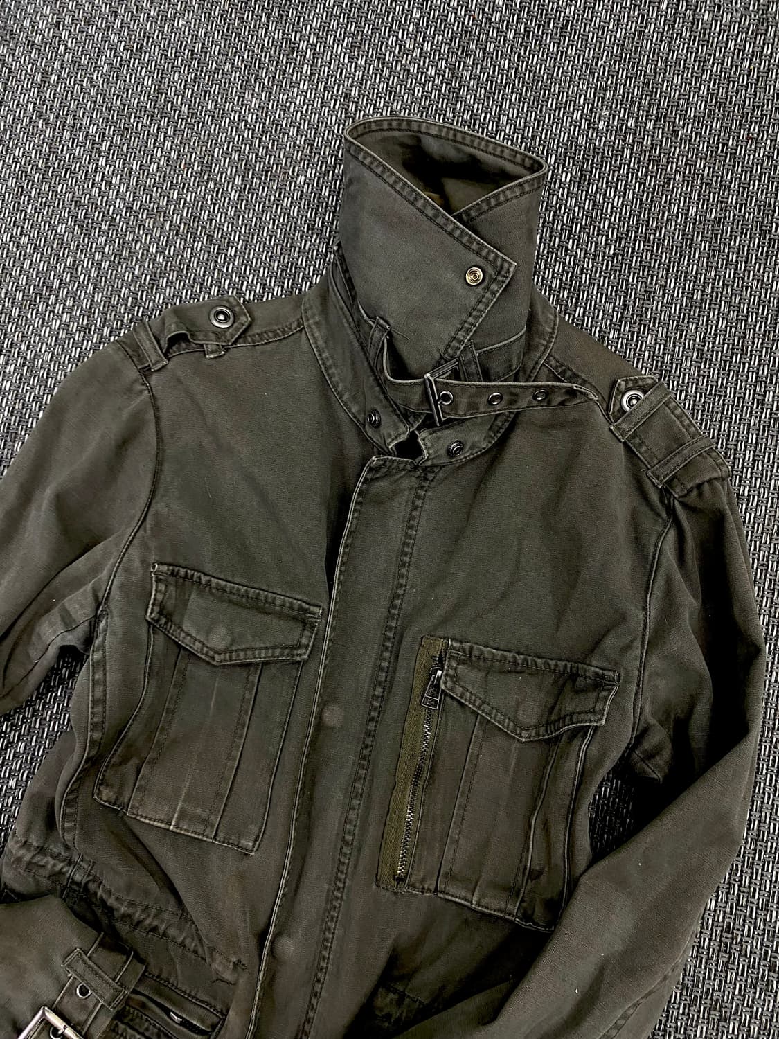 [Roushatee] Y2K Grunge Mood Buckle Jacke 상품이미지5