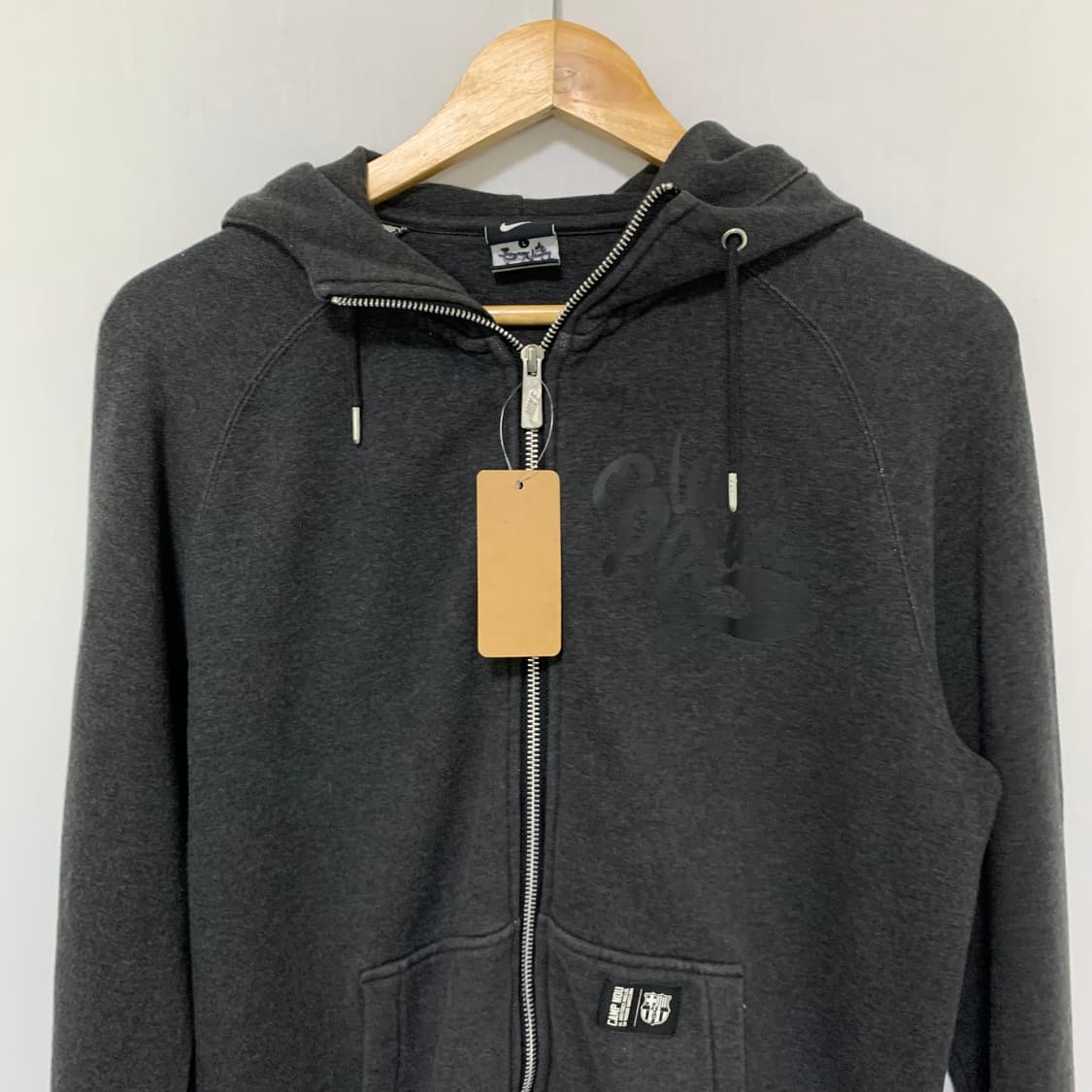 나이키 빈티지 프린팅 후드집업 차콜 L 남녀공용 상품이미지4