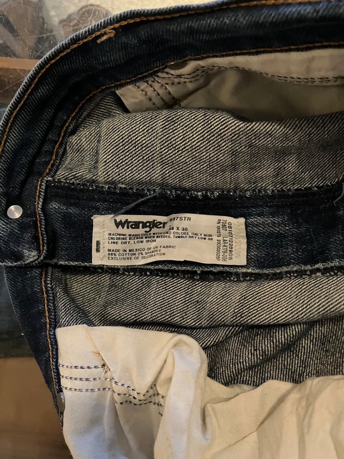 빈티지 랭글러 하드 페이드 데님 팬츠 상품이미지9