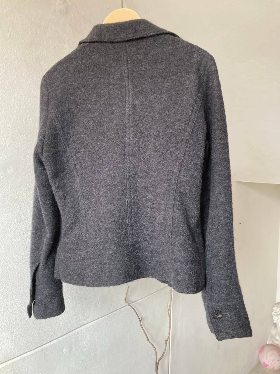 웨스턴 y2k 러플 울 플리츠 숏자켓 상품이미지6