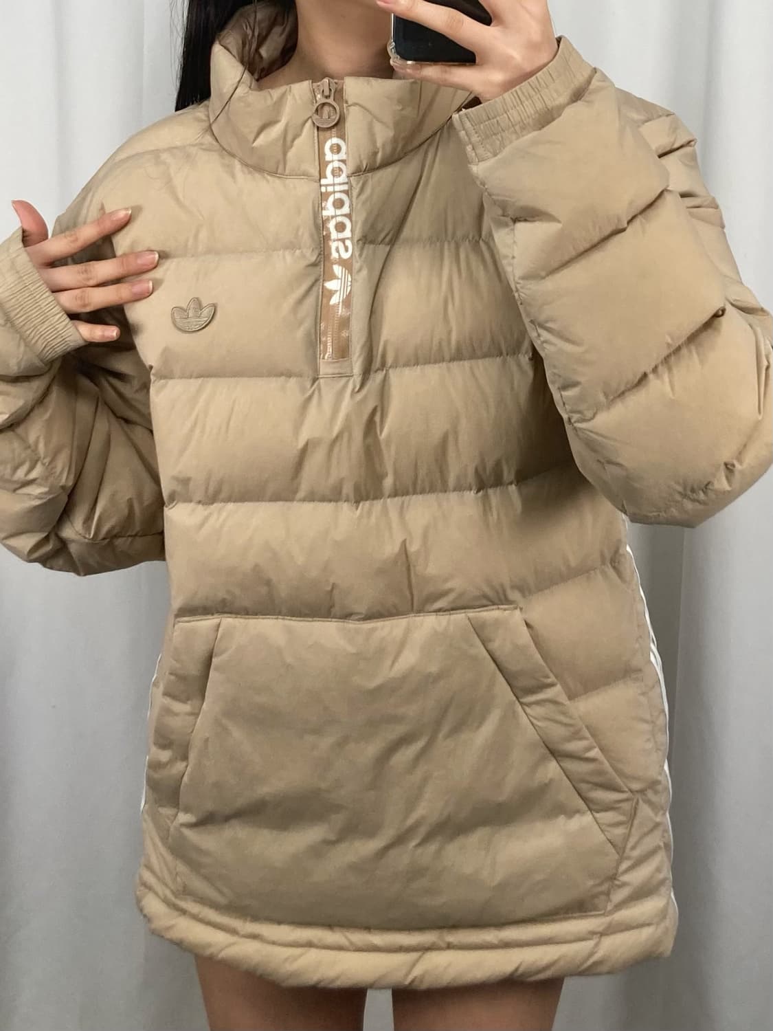 아디다스 라이트웨이트 다운 하프집업  상품이미지1