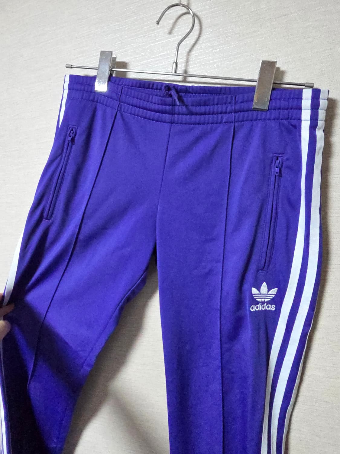 아디다스 저지 츄리닝바지 트레이닝바지 남보라 상품이미지3