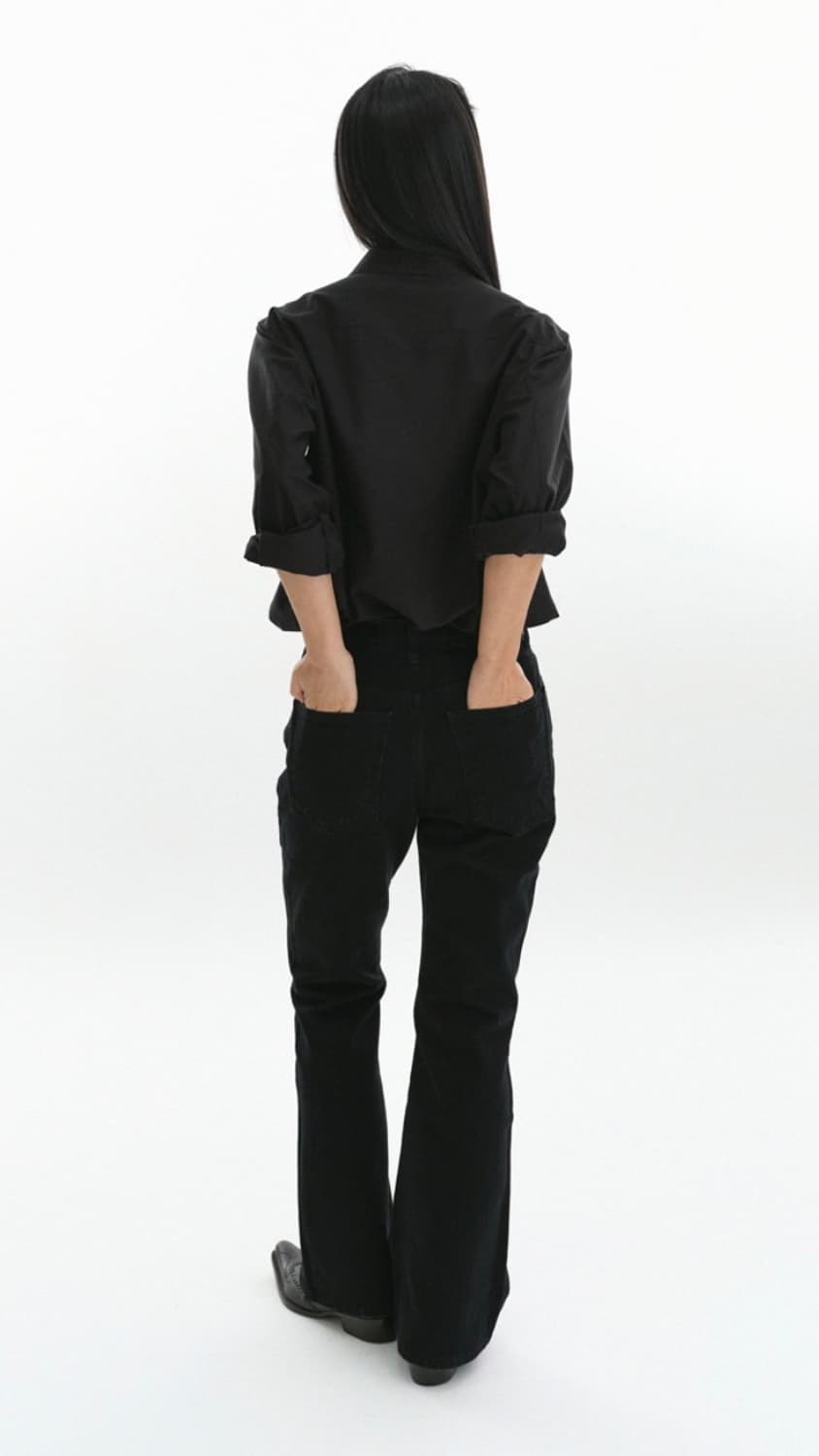 (당일발송/택 O/사이즈 교환 가능) 리포스 부츠컷 팬츠 판매합니다. 상품이미지3