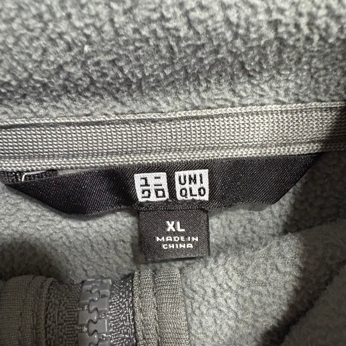 유니클로 후드집업 XL 회색 상품이미지5