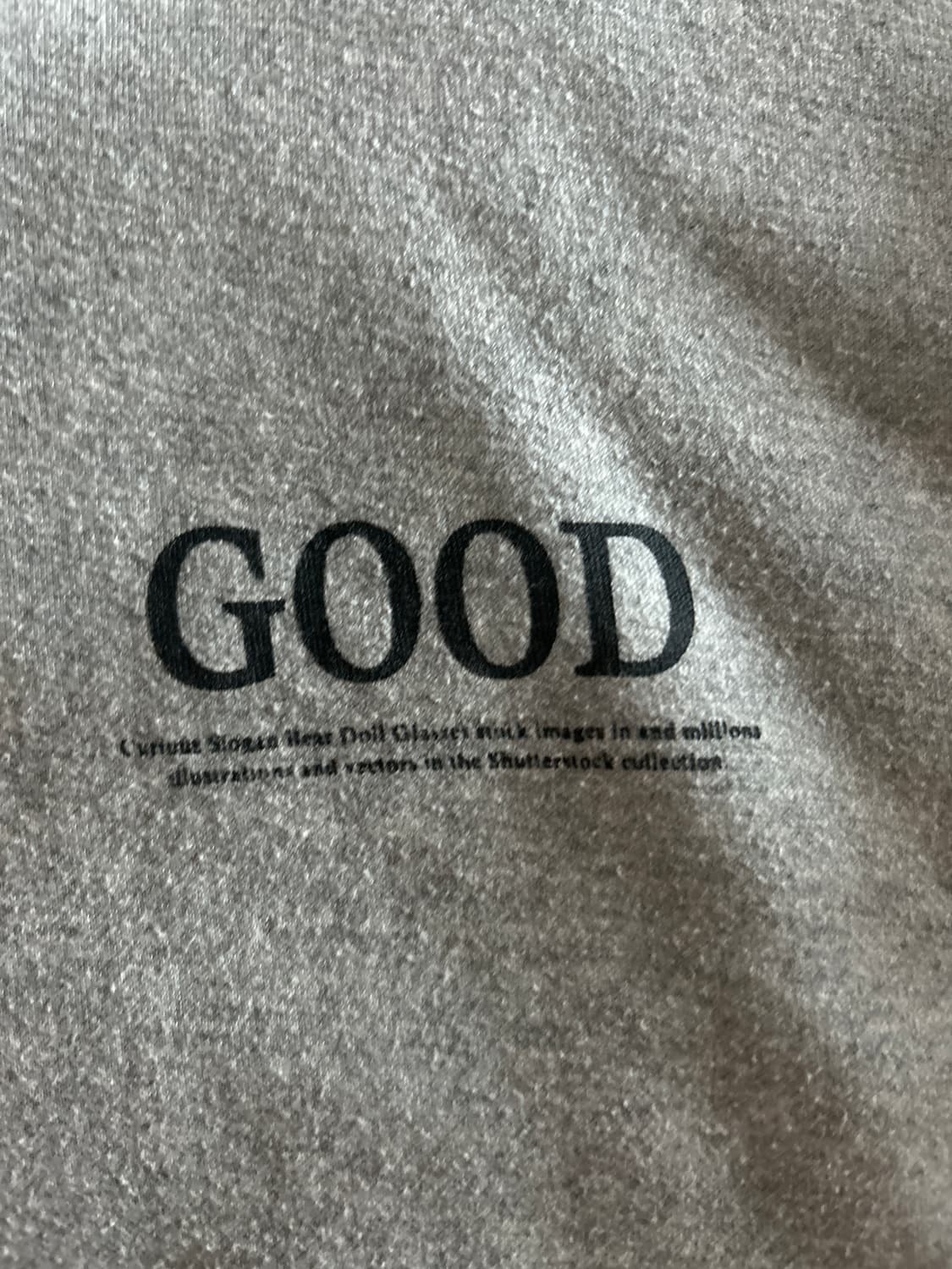 Good 곰 프린팅 회색 후드티 상품이미지2