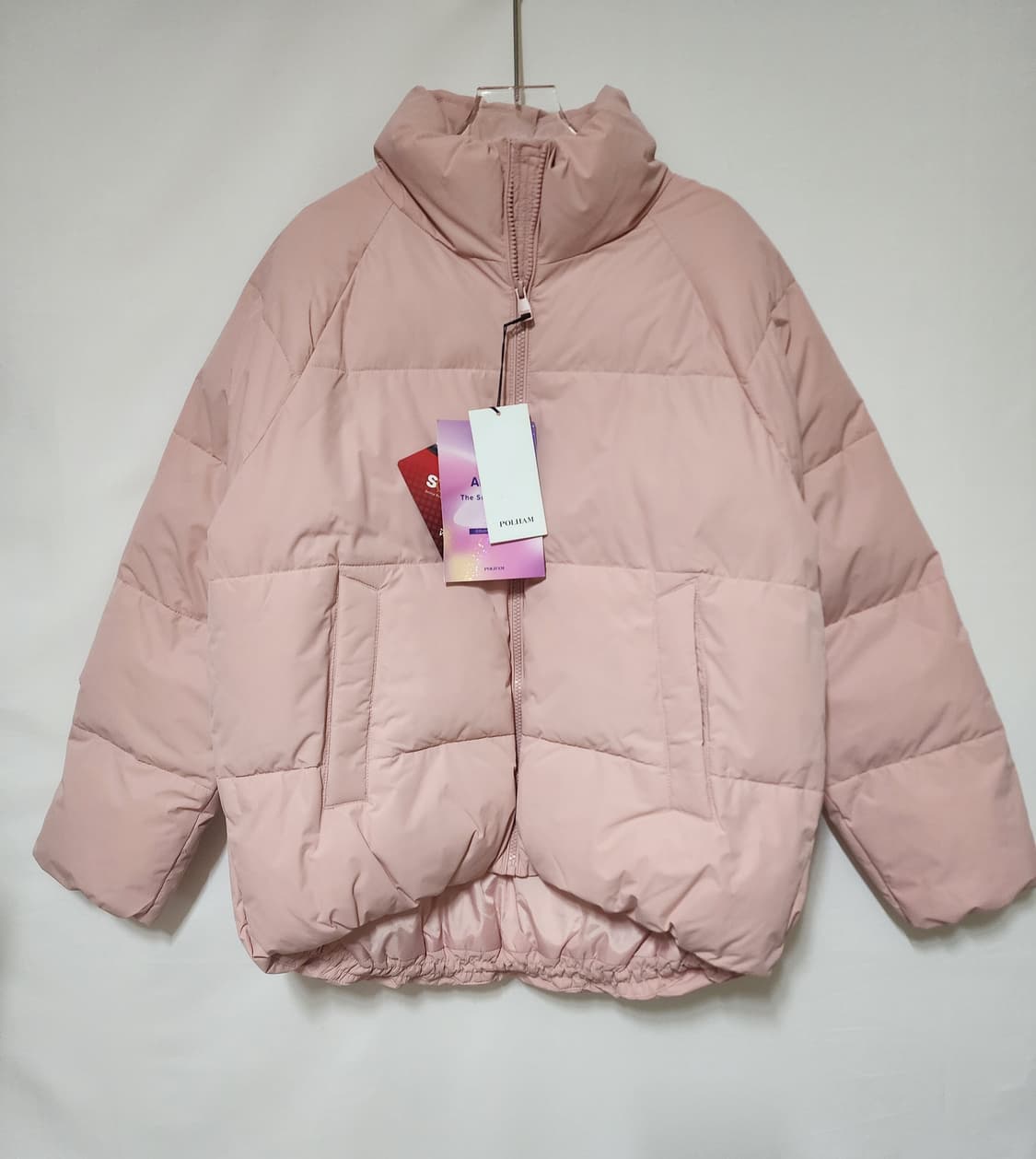 폴햄 연핑크 패딩 상품이미지1
