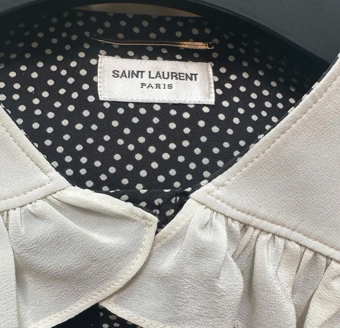 생로랑 실크 블라우스 상품이미지2