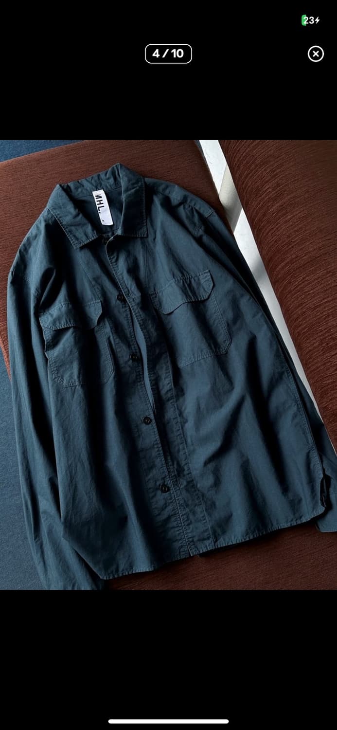 MHL 마가렛호웰 투포켓 셔츠 L 상품이미지4