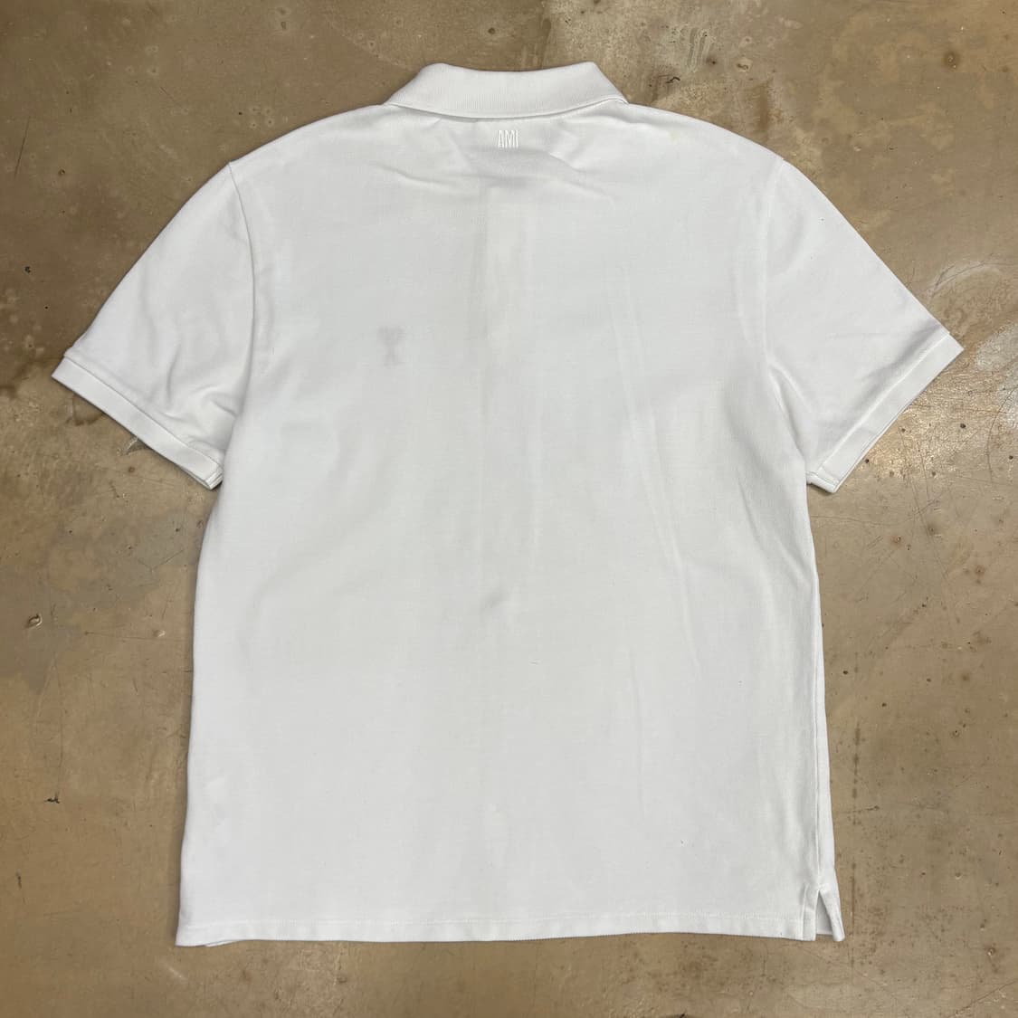 L 아미 화이트 카라 반팔 티셔츠 상품이미지3