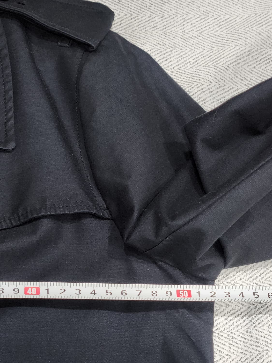 [77] J BY 제이바이 롱 트렌치 코트 여성 77 네이비 상품이미지8