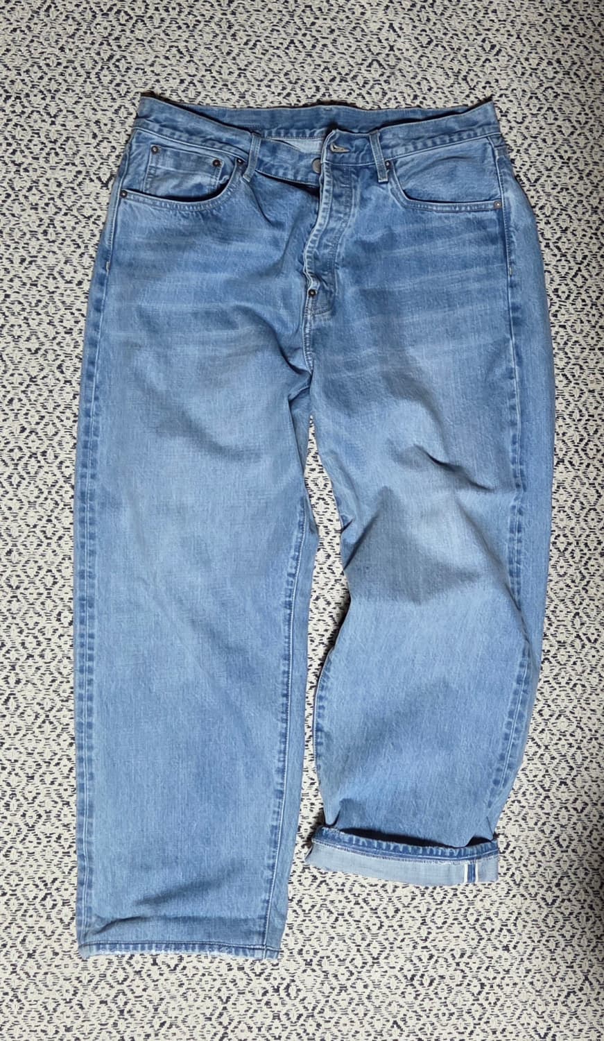 비헤비어 523L 셀비지 데님 블리치드 4 상품이미지3