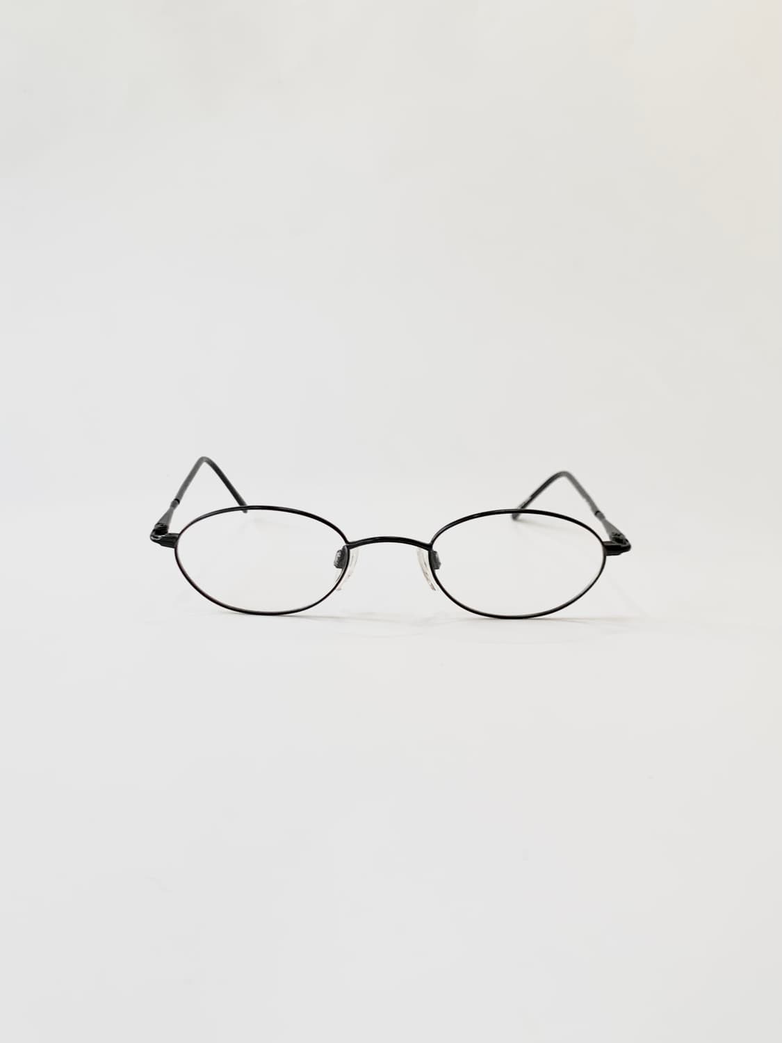 [픽키-657] (small) 블랙 오벌 메탈 안경 가벼운 슬림라인 스몰 상품이미지2