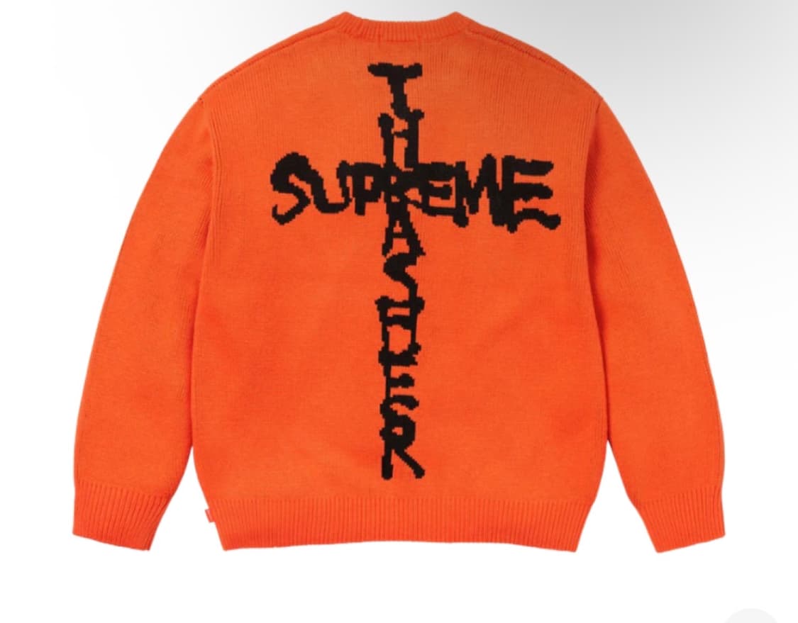 슈프림 x 트레셔 스웨터 오렌지 - 24FW 상품이미지1