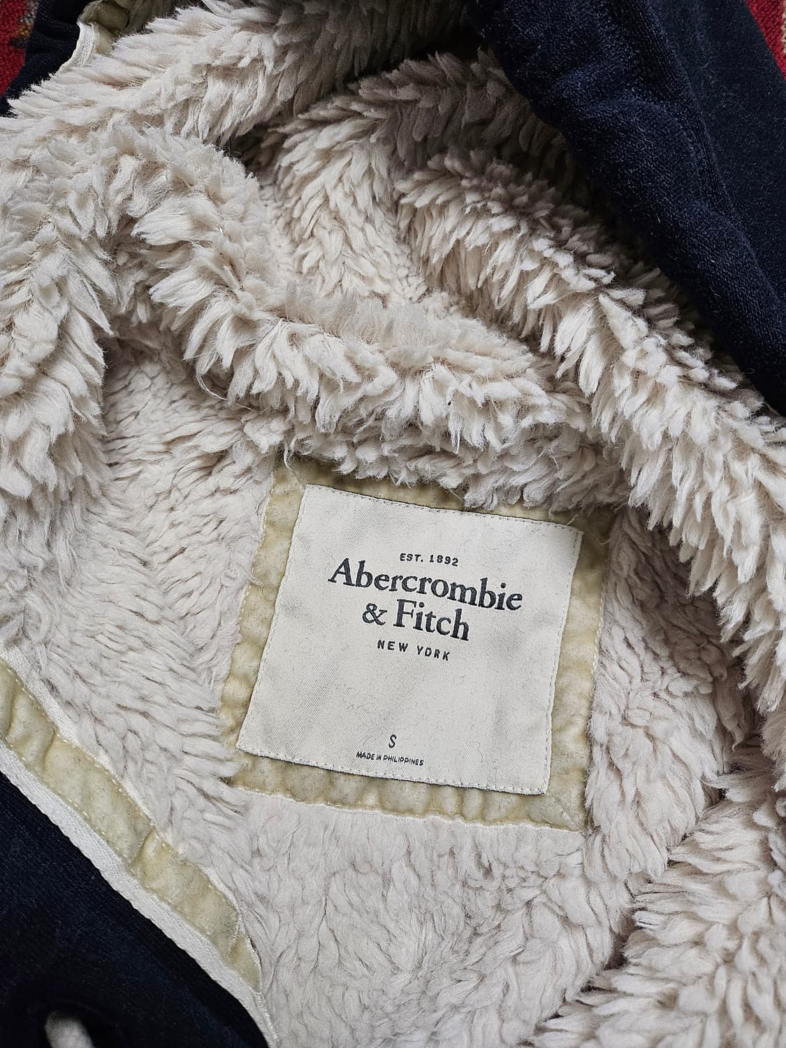 아베크롬비 울프죠 네이비 후드 점퍼 상품이미지7