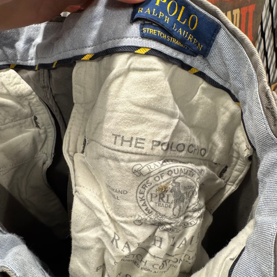 폴로 랄프로렌 스트레치 치노 팬츠 후면 포니 로고 포인트 그레이 상품이미지6