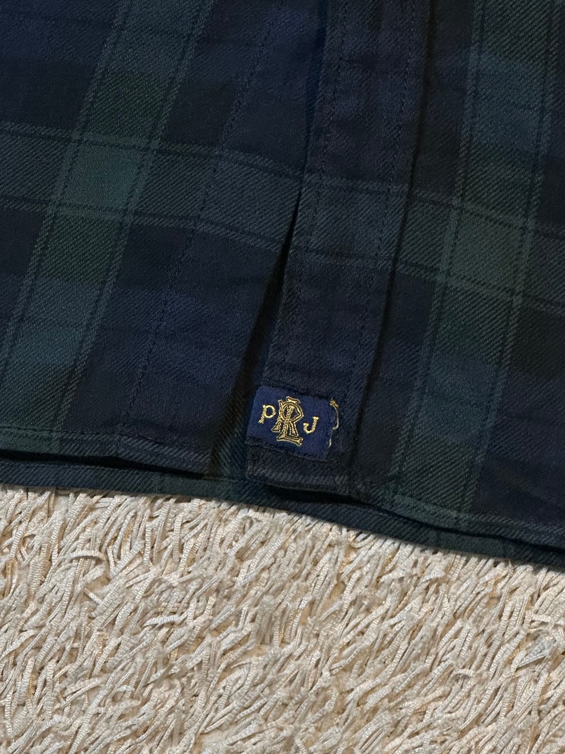 희귀) 폴로 진스 원포켓 패치 타탄 체크셔츠 상품이미지3