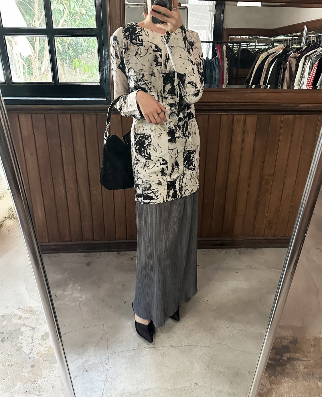 MARNI print cotton blouse onepiece 상품이미지2