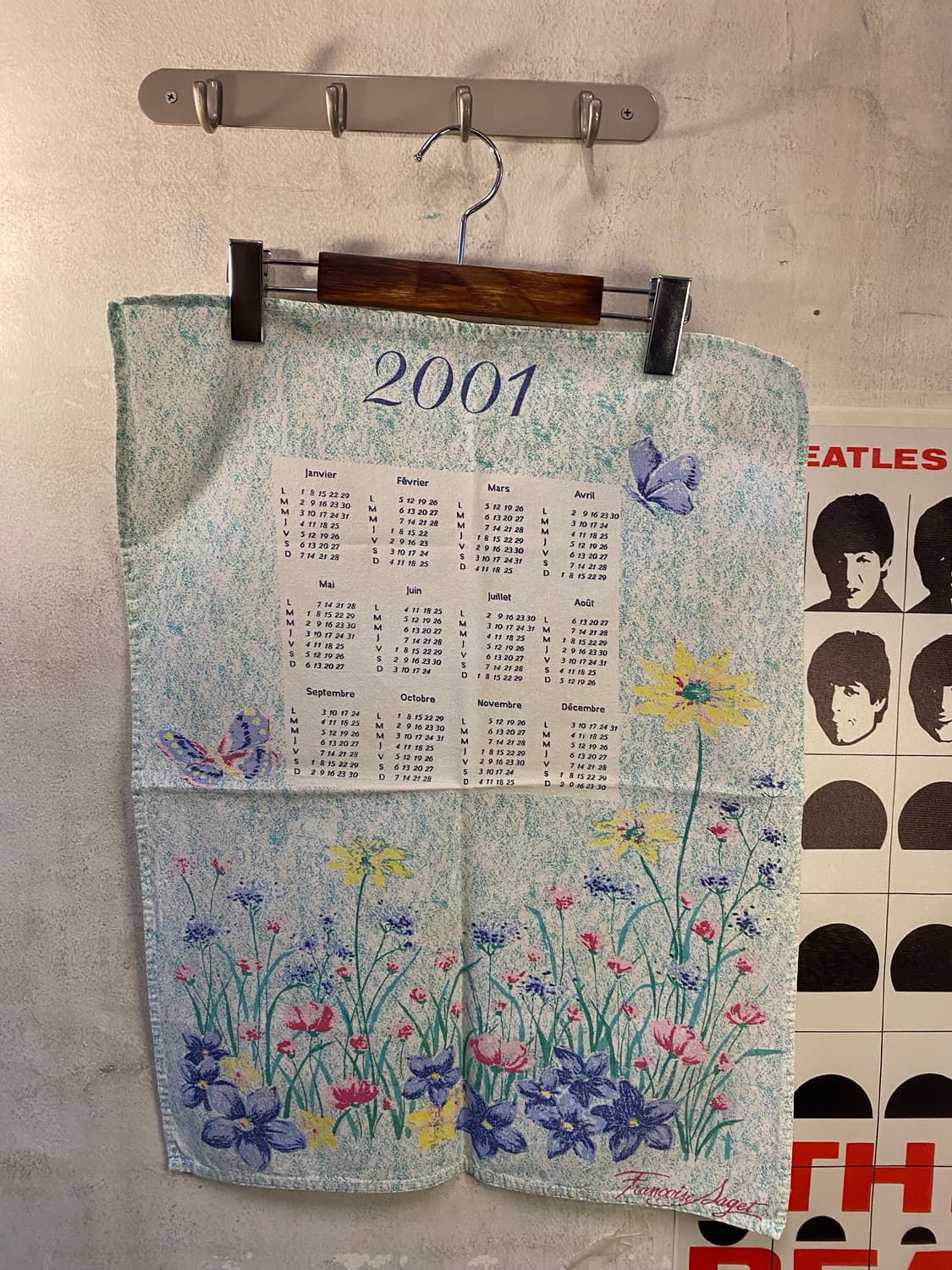 ☕️유럽 티타월 캘린더패브릭 상품이미지1