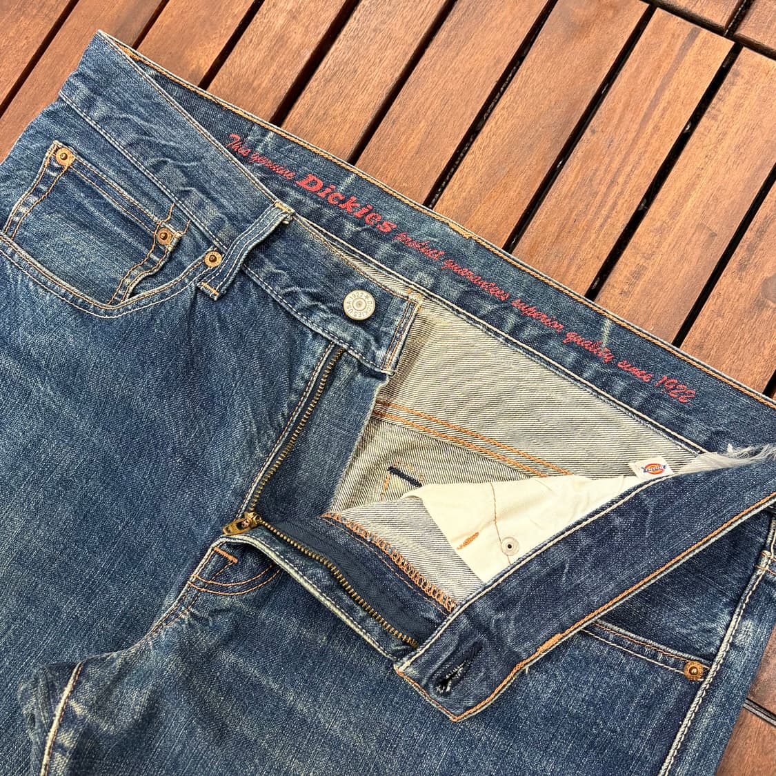 (35) 디키즈 중청 와이드핏 데님 팬츠 상품이미지5