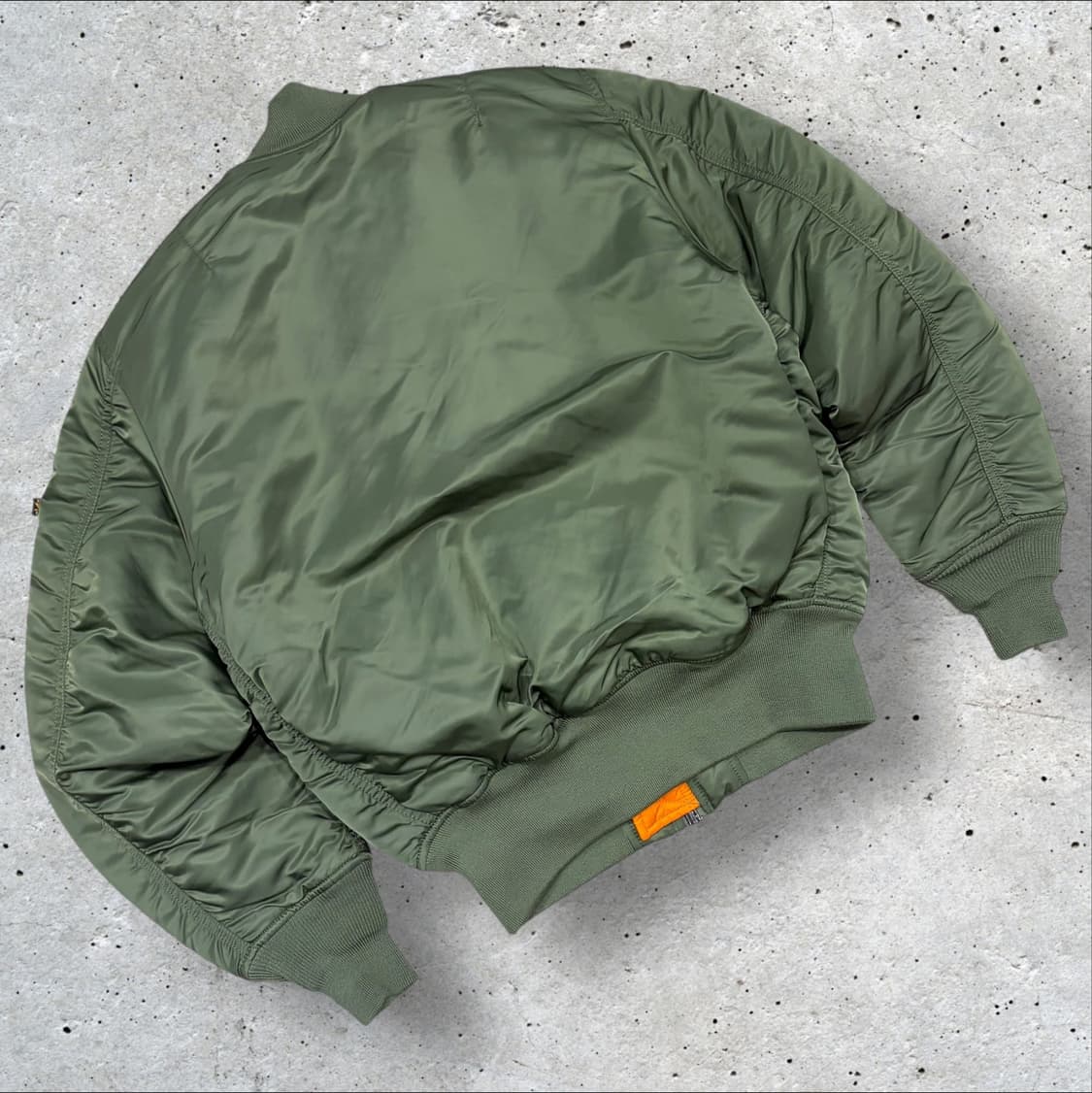 [S] 알파인더스트리 마원 MA-1 봄버 자켓 그린 B833 상품이미지2