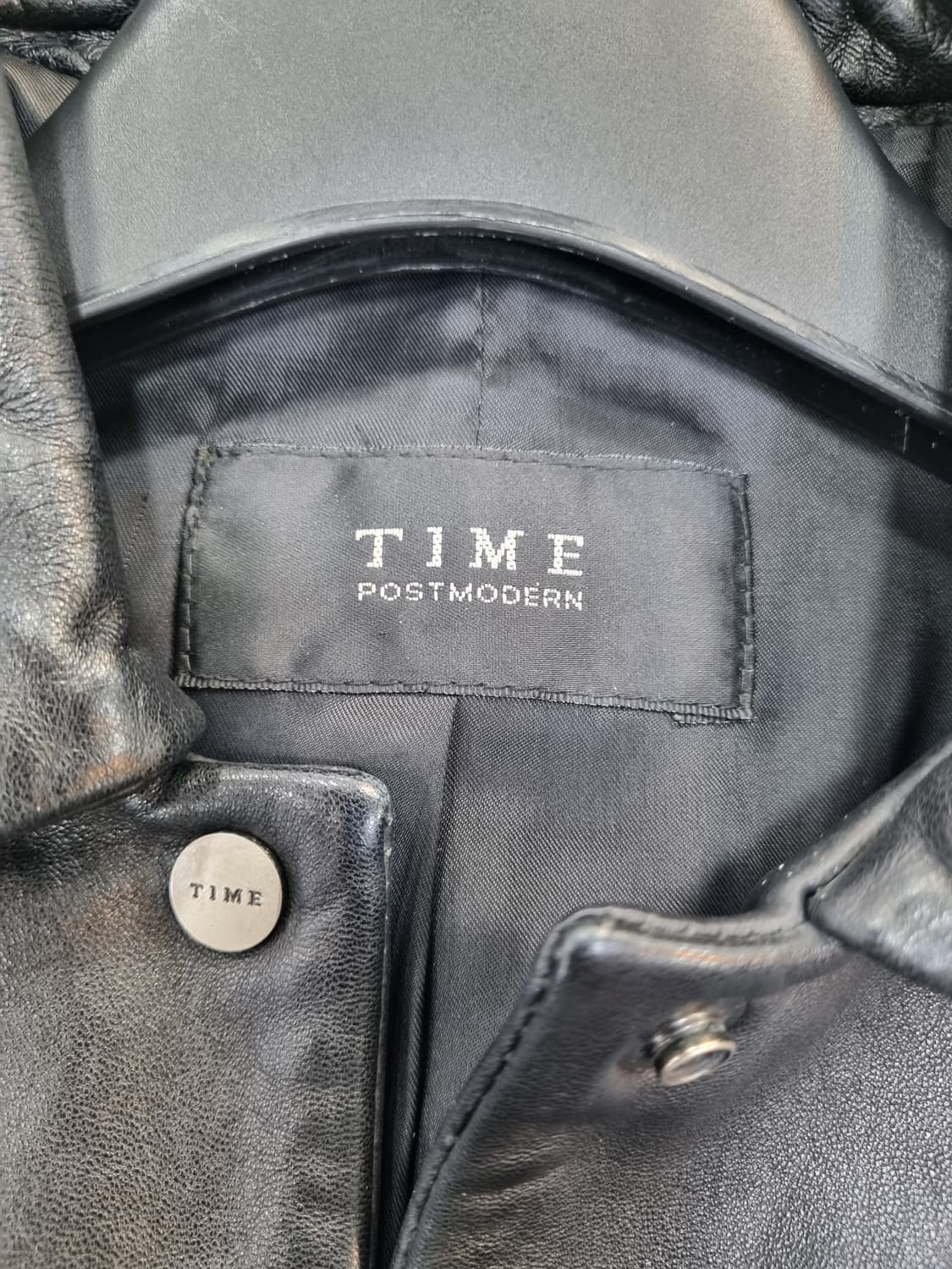 TIME POSTMODERN 블랙 가죽 자켓 55 상품이미지3