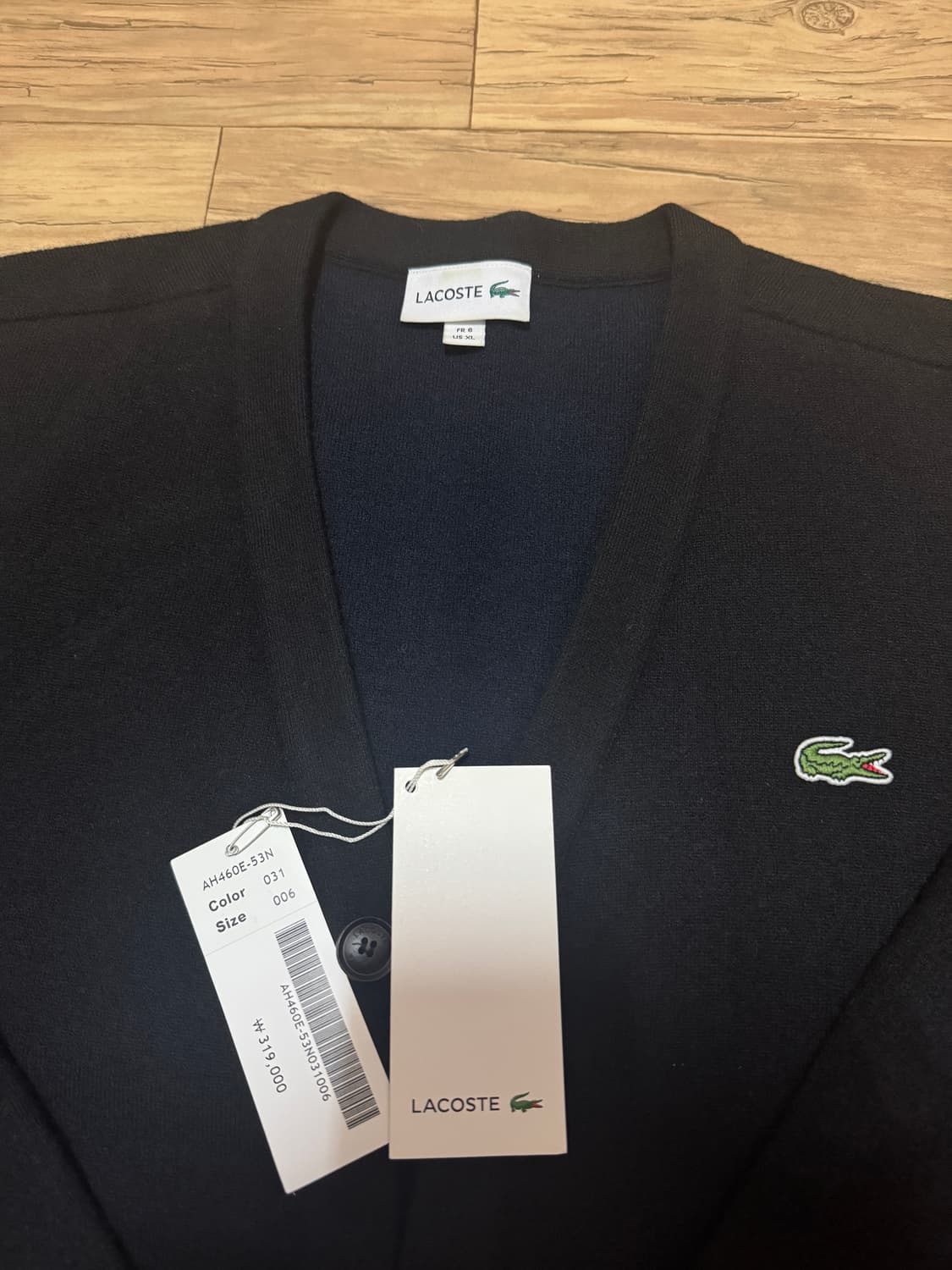 [6] 라코스테 방모 가디건 블랙 AH460E-53N 상품이미지3