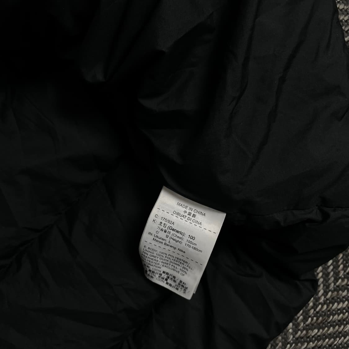 나이키 윈드러너 덕 다운 롱 패딩 자켓 블랙o 4799 상품이미지8