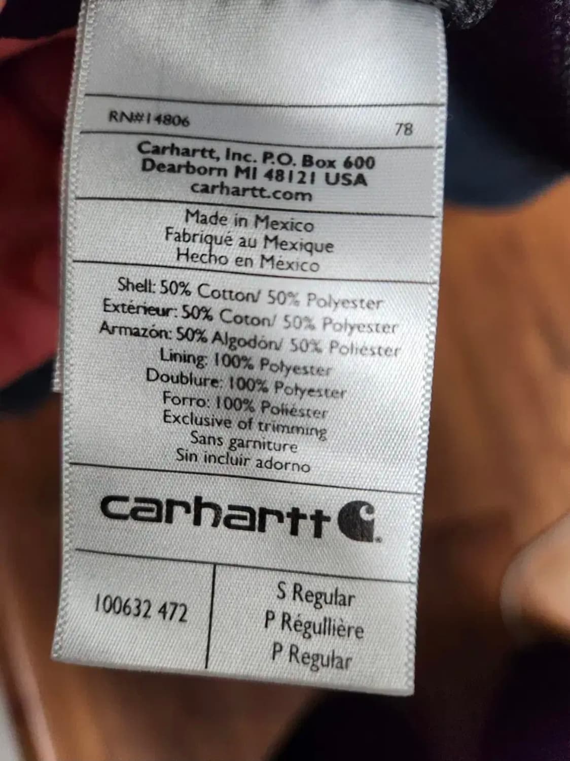 칼하트 써멀 후드집업 s판매 상품이미지4