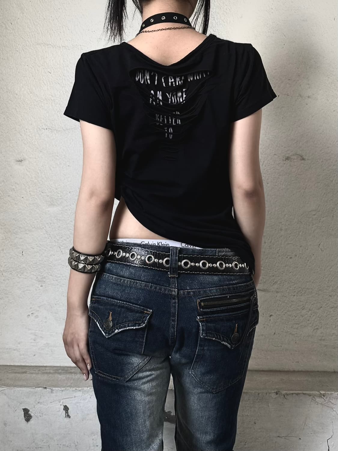 Y2k Back point top 상품이미지2