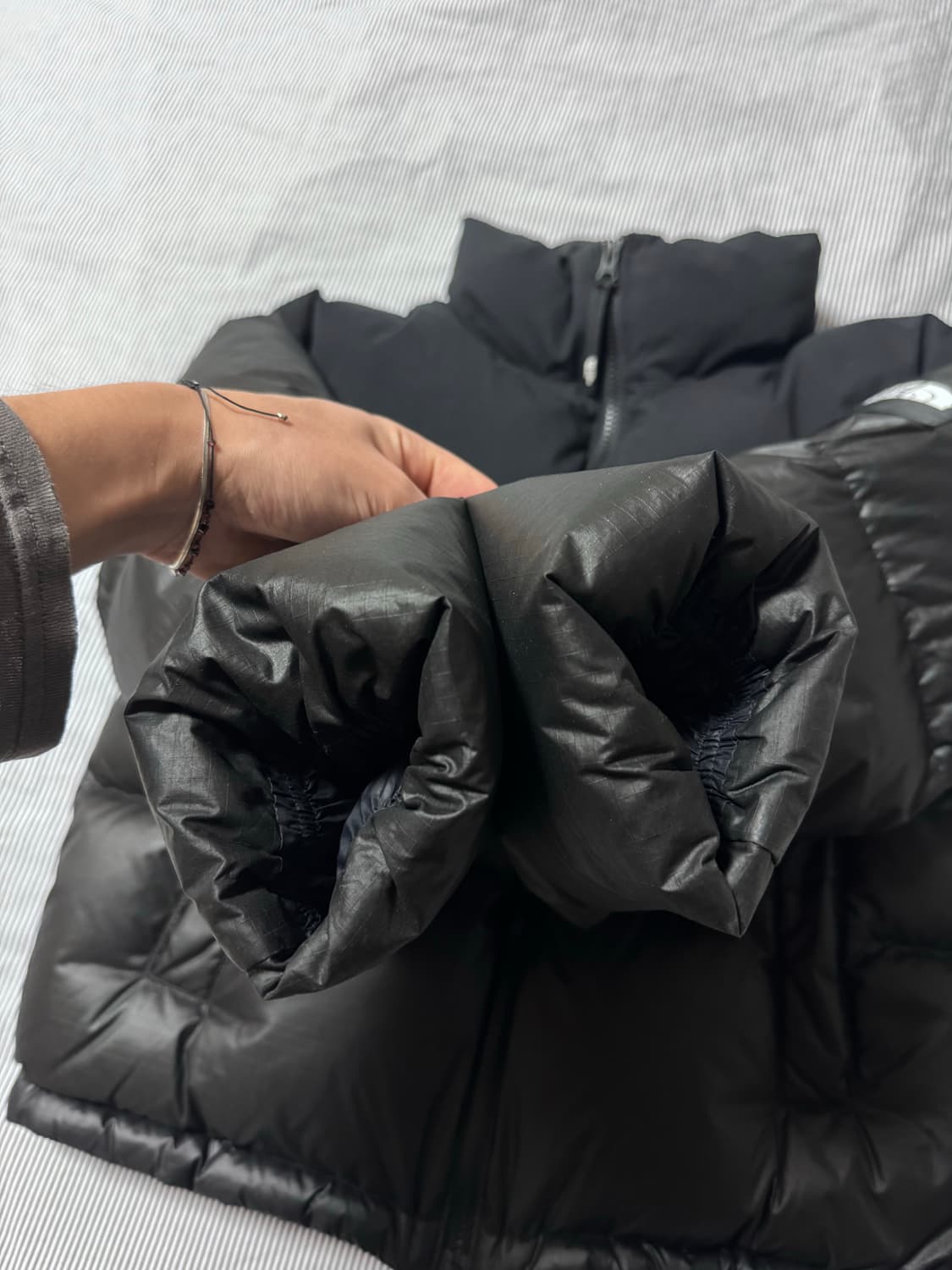 W 노스페이스 화이트 라벨 노벨티 눕시 다운 자켓 블랙 M 상품이미지9