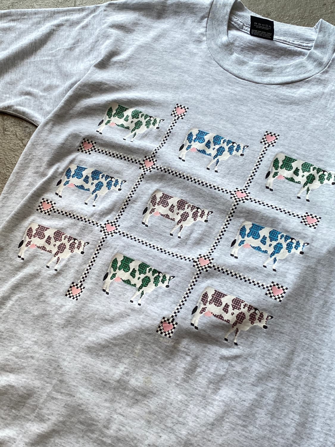 1984‘ Cow Graphic  made in U.S.A 상품이미지3