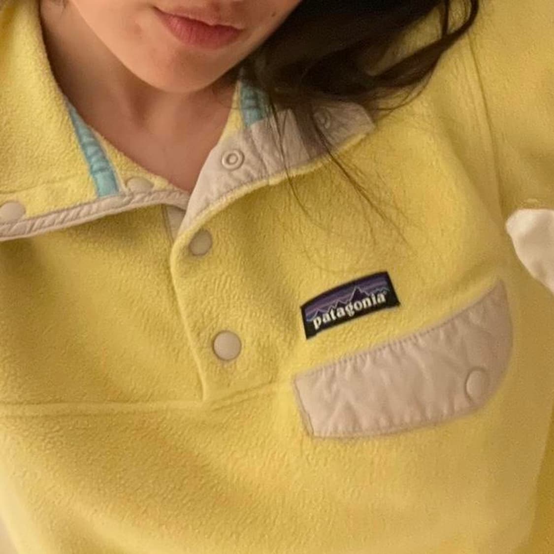 10s 파타고니아 신칠라 스냅-T 옐로우/베이지 상품이미지1
