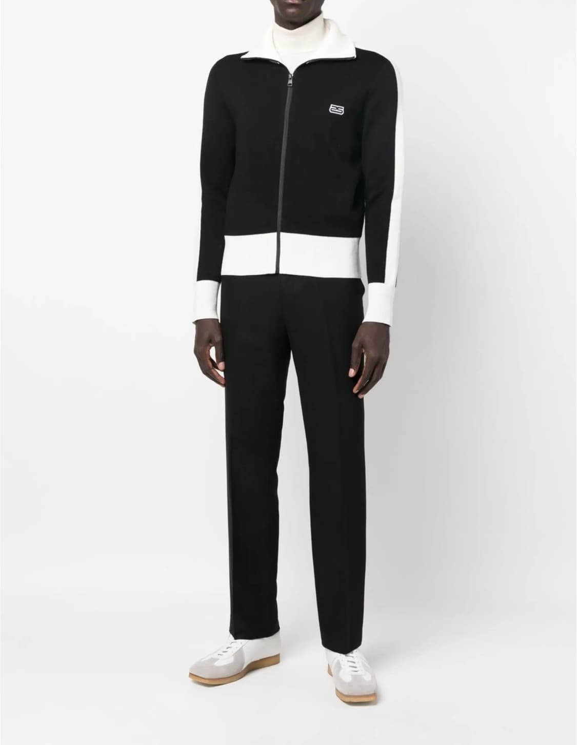 산드로 옴므 로고 집업 스웨터 (M, 새상품) 상품이미지7