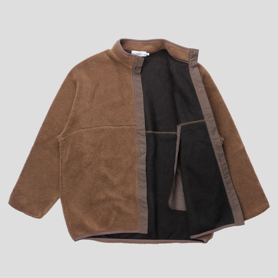 WOOL BOA HI NECK FULL OPEN BLOUSON 상품이미지4